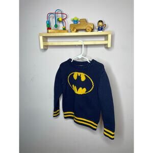 Baby Gap Junk Food Batman Sweater Boys Size 3 Toddler Navy Blue